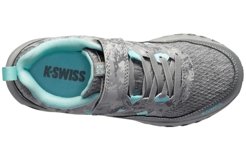 K-Swiss TUBES TRAIL 200 VLC Running Shoes Sneakers Size 12 M Gray Teal